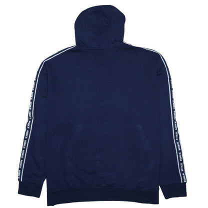 Nike Men's Blue Pullover Hoodie L Logo Sports Fleece Sweatshirt