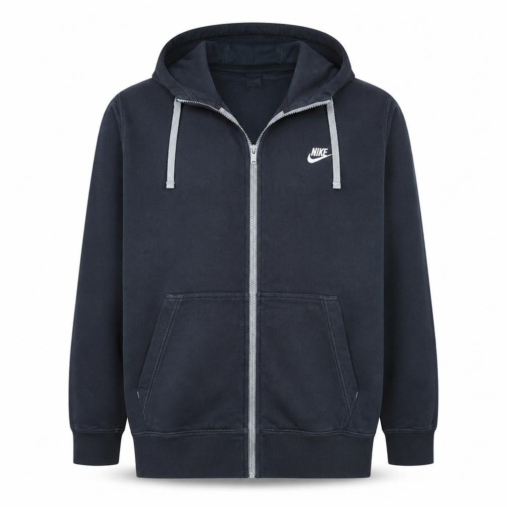 Nike Men's Black Full Zip Hoodie 2XL Fleece Sportswear