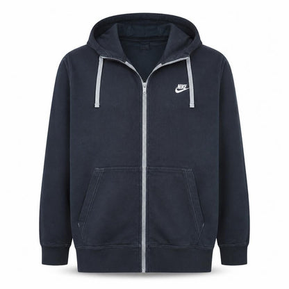 Nike Men's Black Full Zip Hoodie 2XL Fleece Sportswear