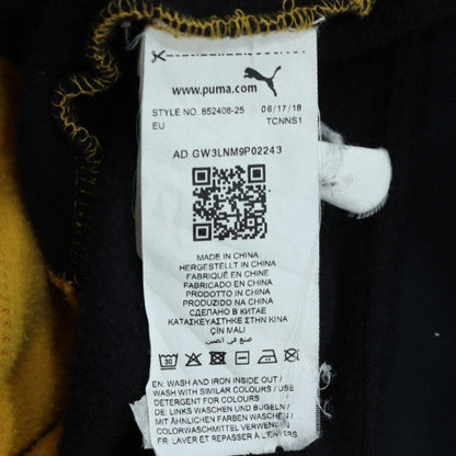 Puma Men's Yellow & Black XL Pullover Hoodie Graphic Fleece Sweatshirt