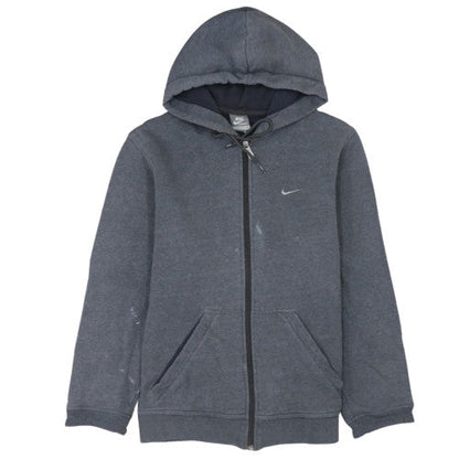Nike Mens Grey Full Zip Hoodie Size S Sportswear Cotton Blend