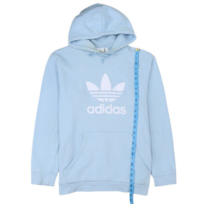 Adidas Mens Blue XL Pullover Hoodie Trefoil Logo Sweatshirt