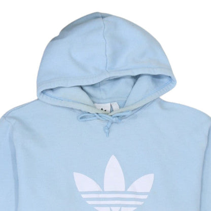 Adidas Mens Blue XL Pullover Hoodie Trefoil Logo Sweatshirt