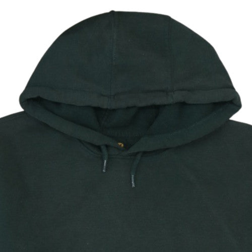 Carhartt Men Green Pullover Hoodie L Regular Fleece Cotton Blend