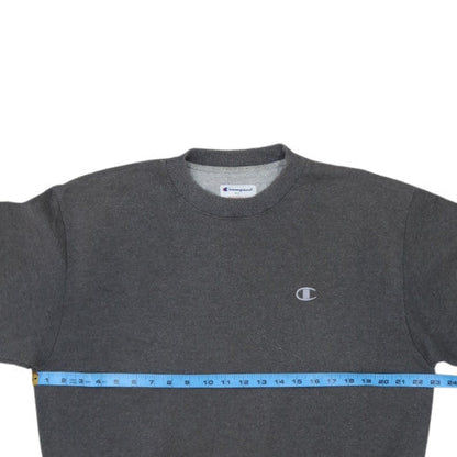 Champion Men's Grey Pullover Sweatshirt M Heavyweight Fleece Crew Neck