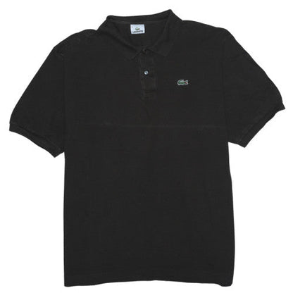Lacoste Men's Black Classic Fit Cotton Short Sleeve Polo Size 3XL