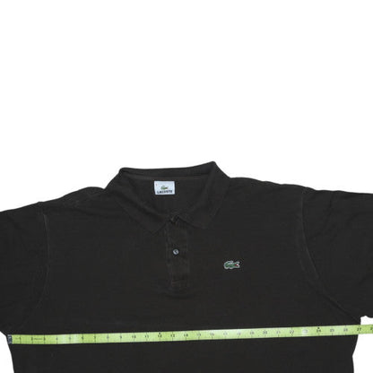Lacoste Men's Black Classic Fit Cotton Short Sleeve Polo Size 3XL