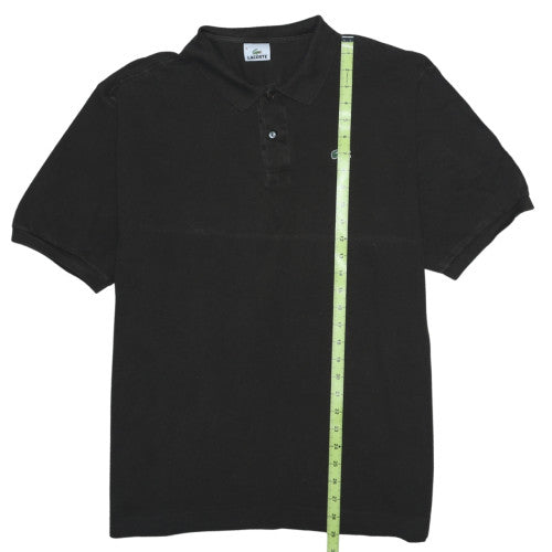 Lacoste Men's Black Classic Fit Cotton Short Sleeve Polo Size 3XL