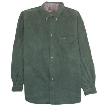 Marlboro Classics Mens Green Corduroy Button-Up Shirt 3XL