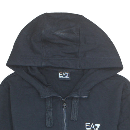 Emporio Armani EA7 Men's Black Full Zip Hoodie Size M
