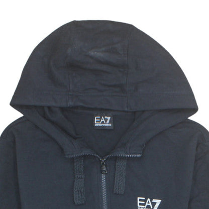 Emporio Armani EA7 Men's Black Full Zip Hoodie Size M