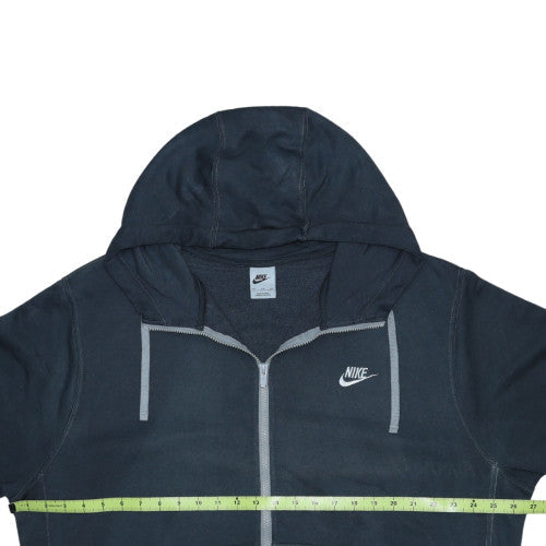 Nike Men's Black Full Zip Hoodie 2XL Fleece Sweatshirt