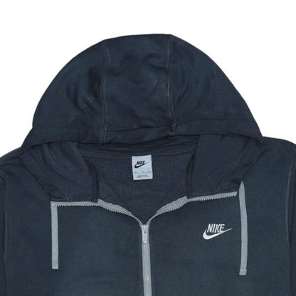 Nike Men's Black Full Zip Hoodie 2XL Fleece Sweatshirt