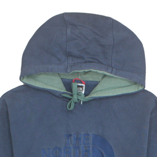 The North Face Men's Blue Pullover Hoodie Size M Outdoor Fleece