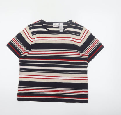 Villager Petite Women’s Multicoloured Striped T-Shirt L