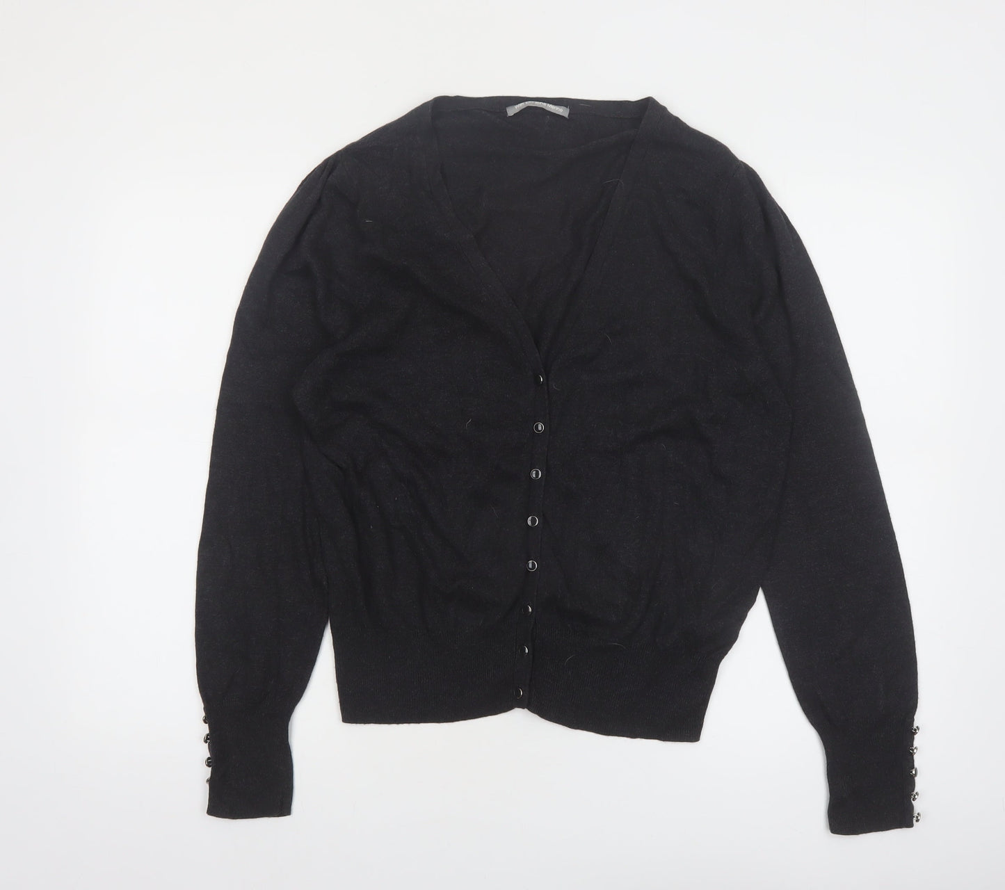 Marks and Spencer Women's Black V-Neck Long Sleeve Cardigan UK 18