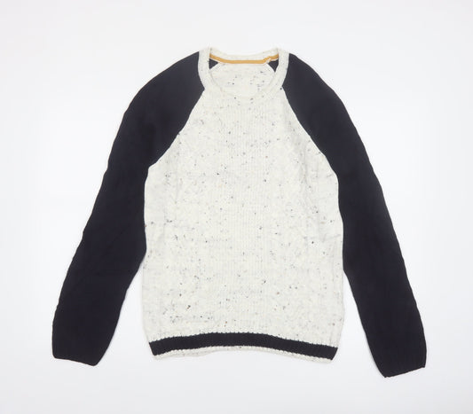 LC Waikiki Men's Multicoloured M Cable-Knit Crew Neck Jumper