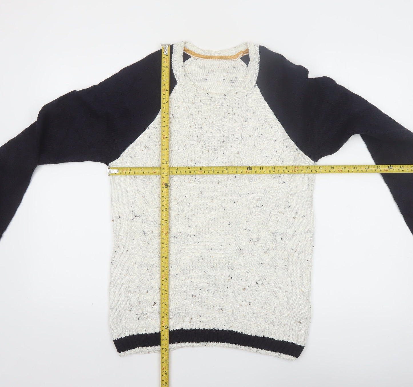 LC Waikiki Men's Multicoloured M Cable-Knit Crew Neck Jumper