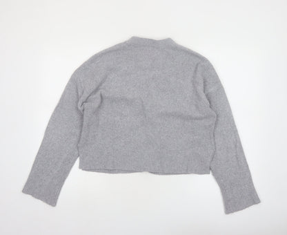 Abercrombie & Fitch Womens Grey Wool Blend V-Neck Cardigan Size S