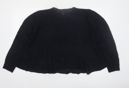 Marks and Spencer Per Una Women Black Mohair Blend Pullover Jumper M