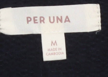 Marks and Spencer Per Una Women Black Mohair Blend Pullover Jumper M