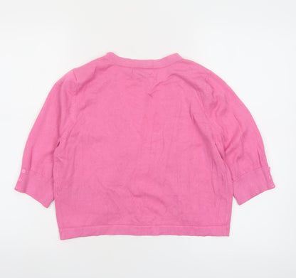 The Collection Debenhams Women’s Pink 3/4 Sleeve Cardigan Size 14