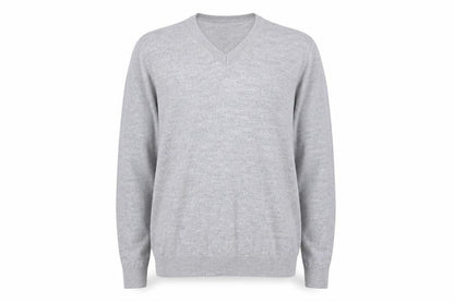 Casual Friday Men’s Grey XL V-Neck Wool Blend Jumper