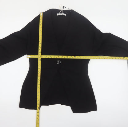 Marks and Spencer Womens Black XS V-Neck Knit Cardigan