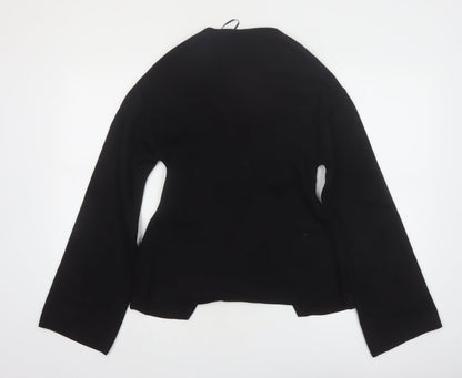 Marks and Spencer Womens Black XS V-Neck Knit Cardigan