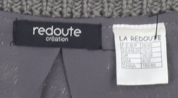 La Redoute Women’s Grey Open Front Cardigan UK 12 Acrylic Knit