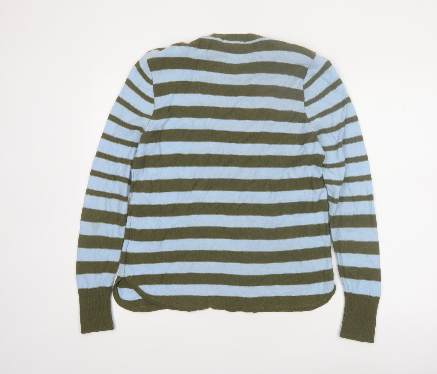 White Stuff Women’s Multicoloured Striped Cotton Jumper UK 12