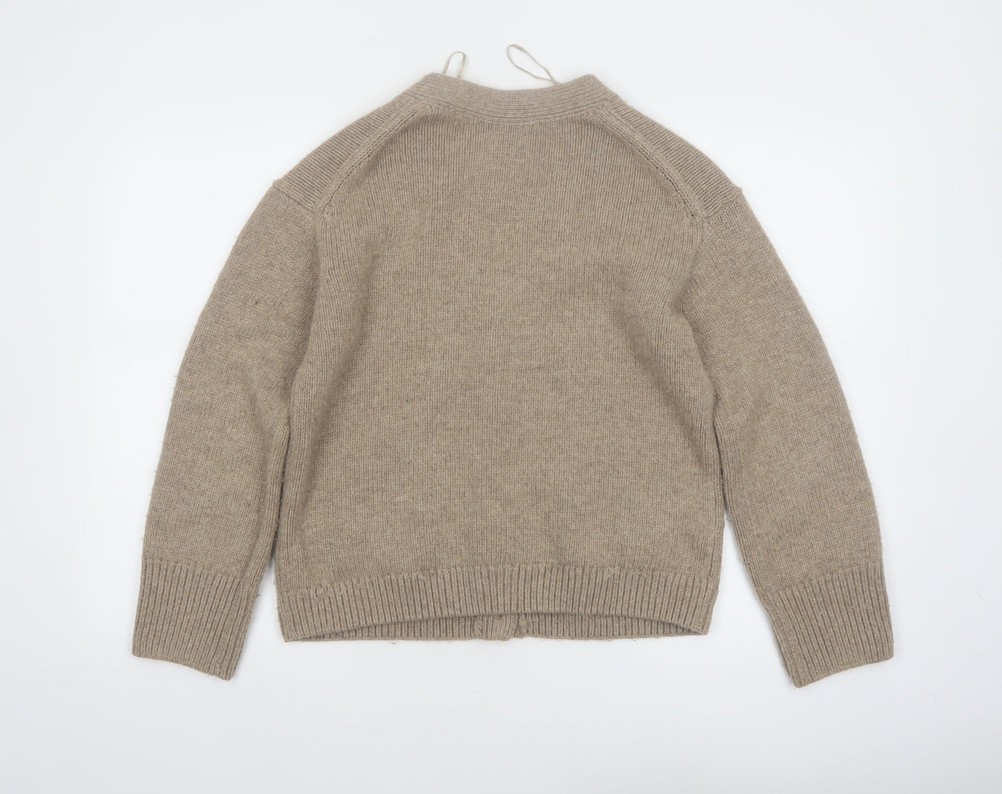 The White Company Women’s Beige Merino Wool Cardigan Size 8