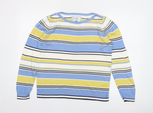 Maine New England Women's Multicoloured Stripe Jumper Size 14