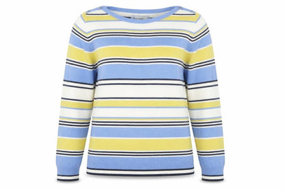 Maine New England Women's Multicoloured Stripe Jumper Size 14