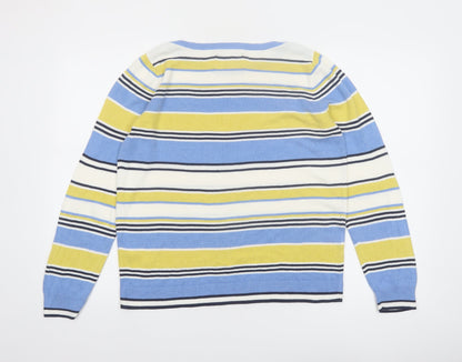 Maine New England Women's Multicoloured Stripe Jumper Size 14