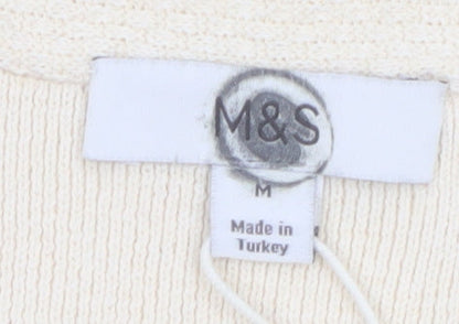 Marks and Spencer Women’s Ivory Sleeveless Tunic Blouse Size M