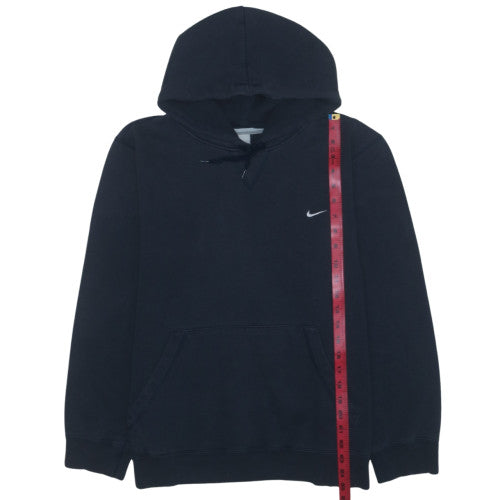 Nike Men’s Black Pullover Hoodie M Fleece Logo Sportswear