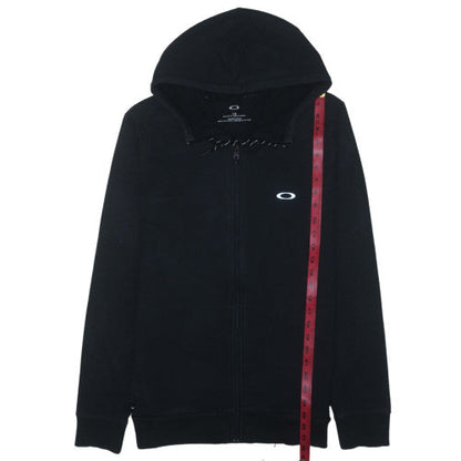 Oakley Men's Black Full Zip Hoodie L Regular Fit Fleece Sweatshirt