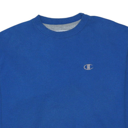 Champion Men's Blue Crew Neck Pullover Sweatshirt Size M