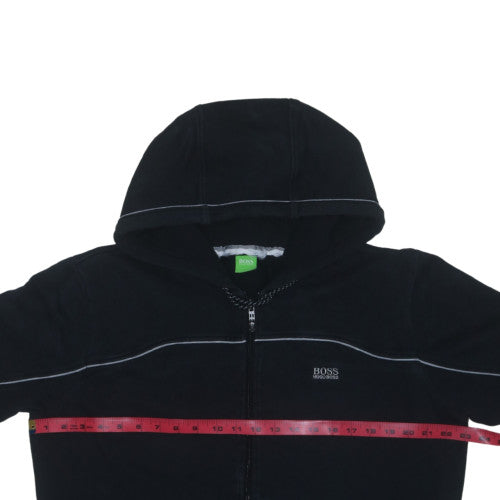 Hugo Boss Men's Black XL Full Zip Hooded Sweatshirt