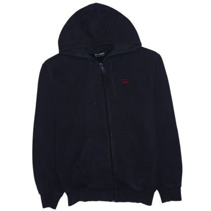Billabong Men's Black Full Zip Hoodie Size L Regular Fit Cotton Blend