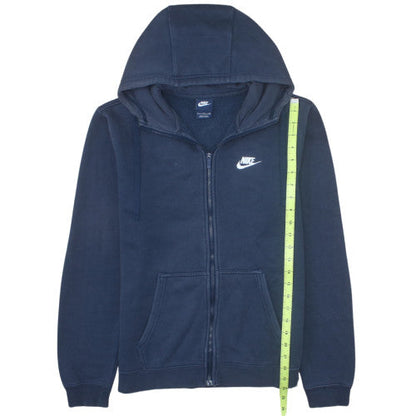 Nike Men's Blue Full Zip Fleece Hoodie Size S Regular Fit