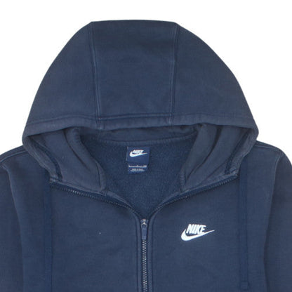 Nike Men's Blue Full Zip Fleece Hoodie Size S Regular Fit