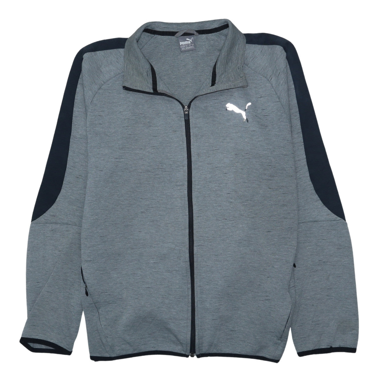 Puma Men's Grey XL Track Jacket Full Zip Sportswear