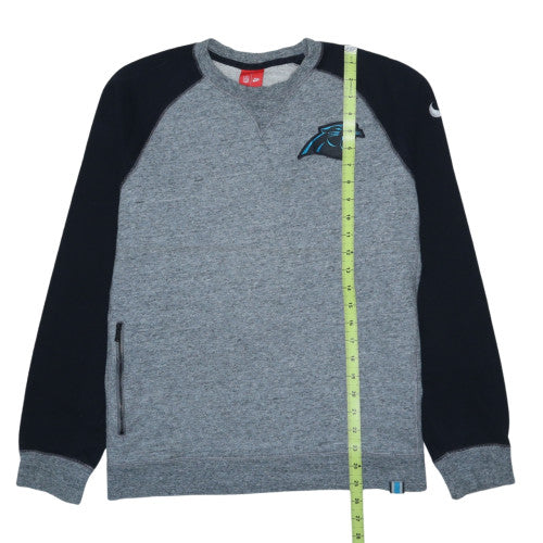 Nike NFL Mens Grey Sweatshirt L Crew Neck Long Sleeve Cotton Blend