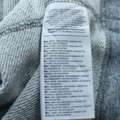 Nike NFL Mens Grey Sweatshirt L Crew Neck Long Sleeve Cotton Blend
