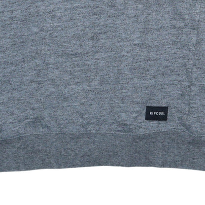 Rip Curl Men Grey Crew Neck Pullover Sweatshirt Size M