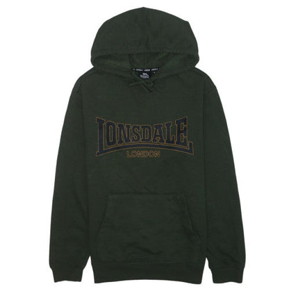 Lonsdale London Mens Green XS Pullover Hoodie with Logo Print