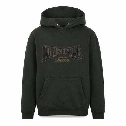 Lonsdale London Mens Green XS Pullover Hoodie with Logo Print