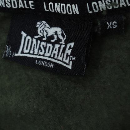 Lonsdale London Mens Green XS Pullover Hoodie with Logo Print